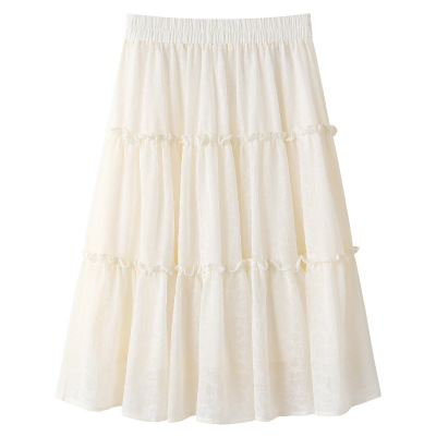 Women's Summer Thin - Section High - Waisted A - Line Skirt 01