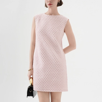 Collarless Layered Camisole Vest Dress 02