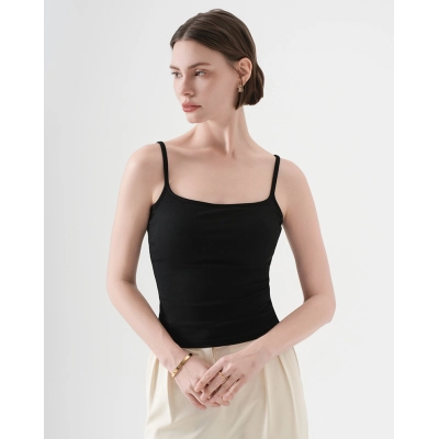 Comfortable U - Neck Camisole with Bra Pads 01