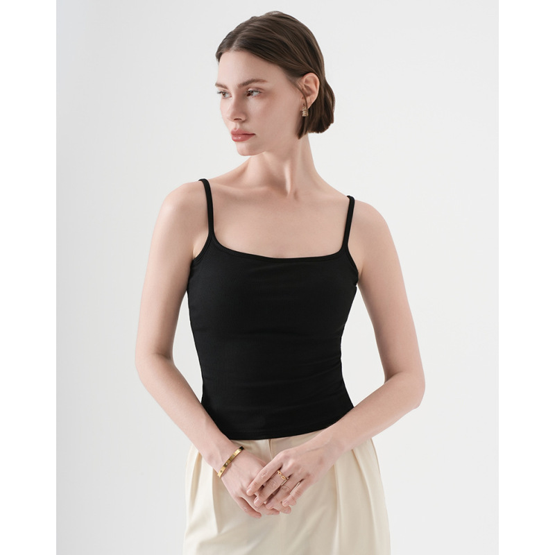 Comfortable U - Neck Camisole with Bra Pads