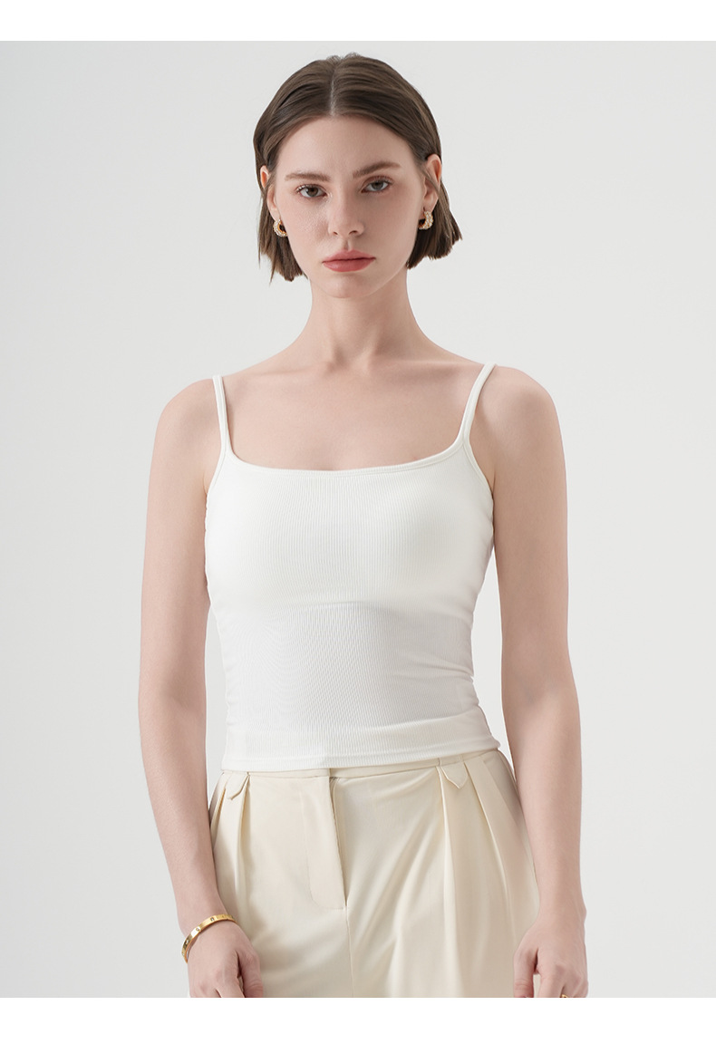 Comfortable U - Neck Camisole with Bra Pads