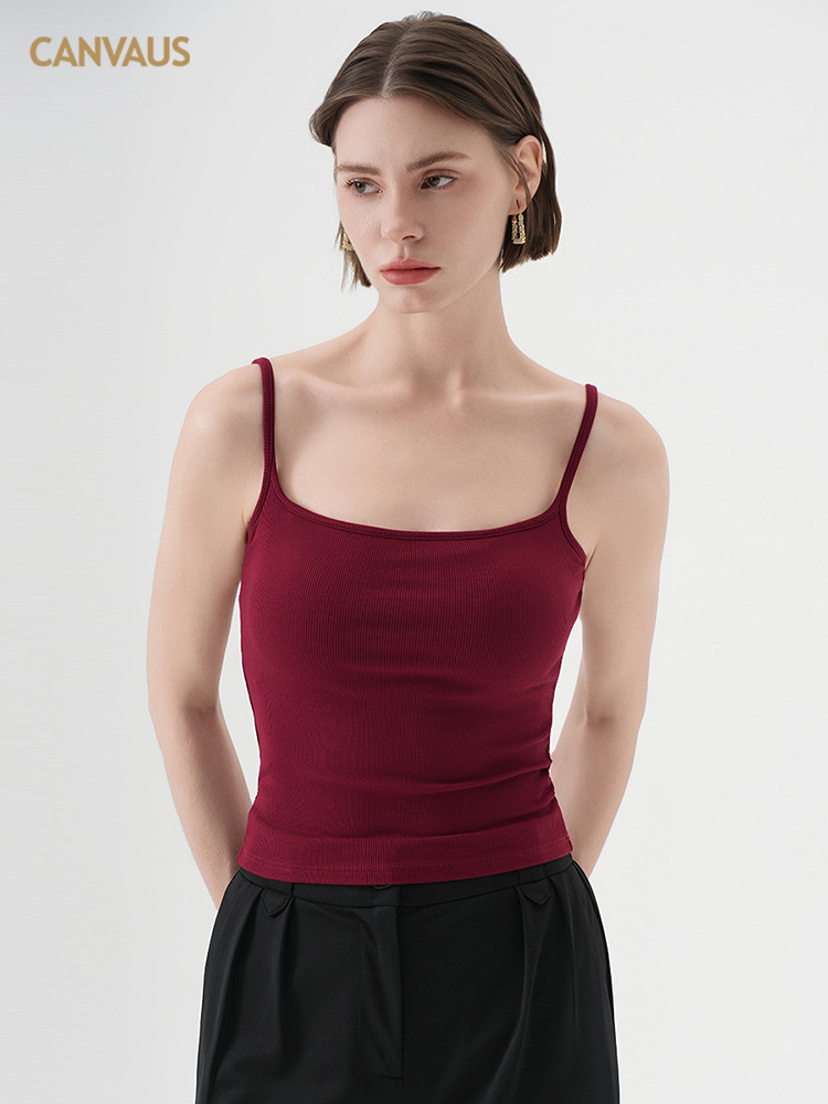 Comfortable U - Neck Camisole with Bra Pads