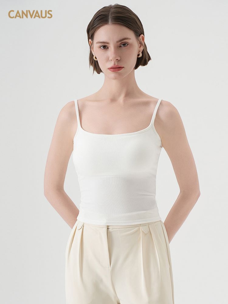 Comfortable U - Neck Camisole with Bra Pads