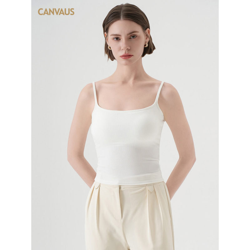 Comfortable U - Neck Camisole with Bra Pads