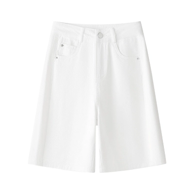 High - Waisted Loose Denim Shorts For Summe 02