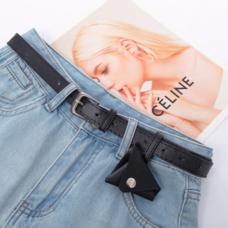 High - Waisted Loose Light Blue Denim Culottes