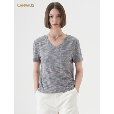 Loose - fit Han - style Soft Tencel Short Sleeve T - shirt 01