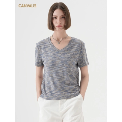Loose - fit Han - style Soft Tencel Short Sleeve T - shirt 01