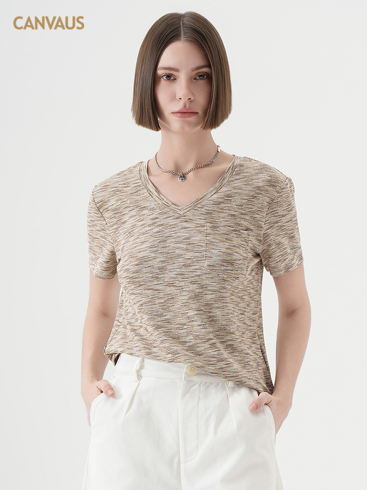 Loose - fit Han - style Soft Tencel Short Sleeve T - shirt
