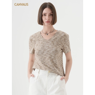 Loose - fit Han - style Soft Tencel Short Sleeve T - shirt 02
