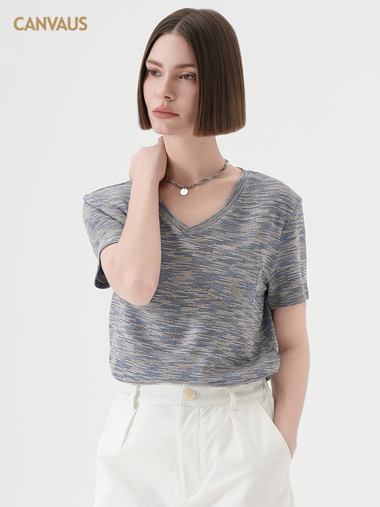 Loose - fit Han - style Soft Tencel Short Sleeve T - shirt