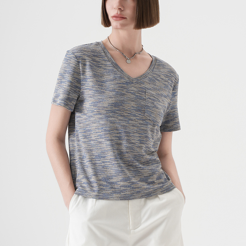 Loose - fit Han - style Soft Tencel Short Sleeve T - shirt