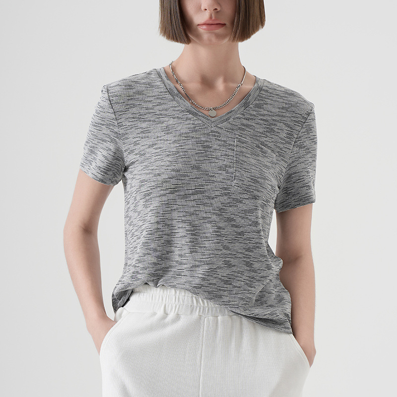 Loose - fit Han - style Soft Tencel Short Sleeve T - shirt