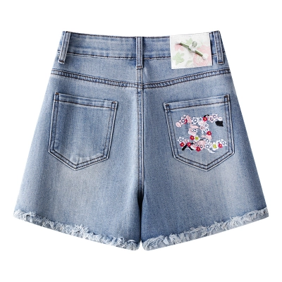 Summer Casual High-Waist Loose Denim Shorts 02
