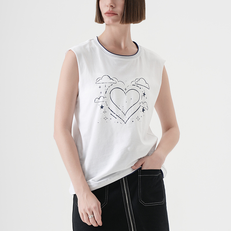 Summer Round - Neck Print Vacation T - Shirt