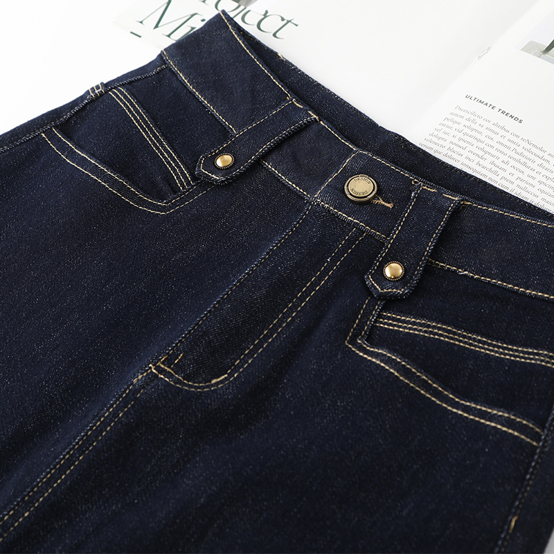 Summer Thin High-Waist Slim Blue Denim Skirt