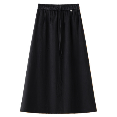 Thin High - Waisted Slim A - Line Chiffon Skirt  01