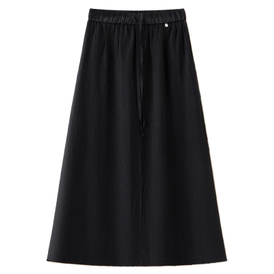 Thin High - Waisted Slim A - Line Chiffon Skirt  01