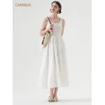 U - neck Chiffon Flowy Sleeveless Dress