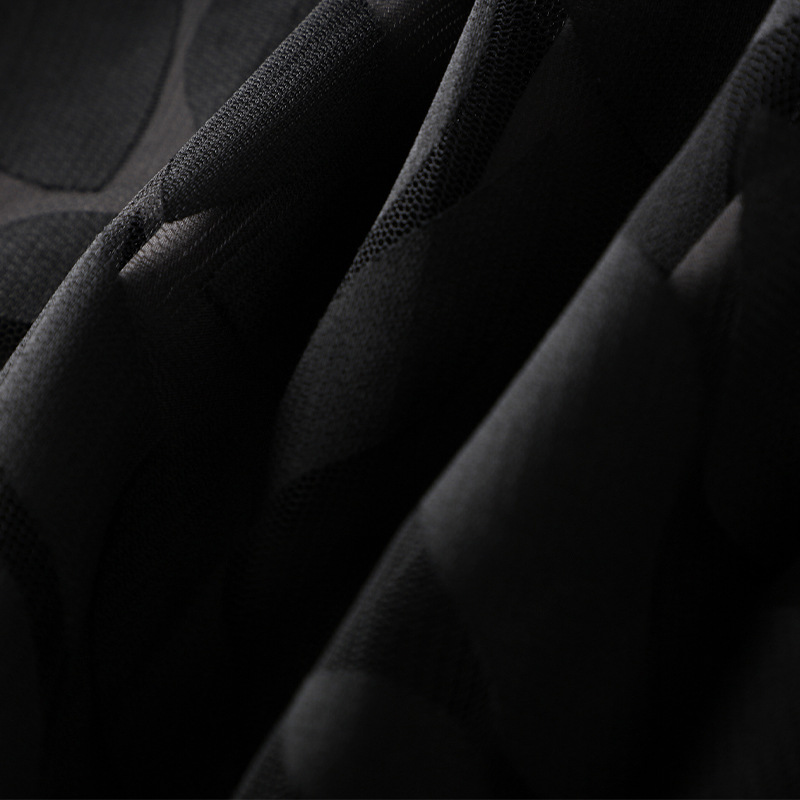 Black High - Waisted A - Line Organza Skirt