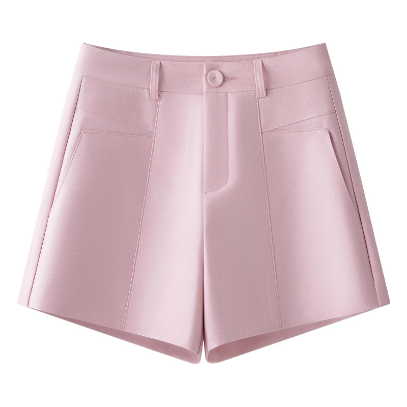 High - Waisted Slimming Loose Crepe Shorts