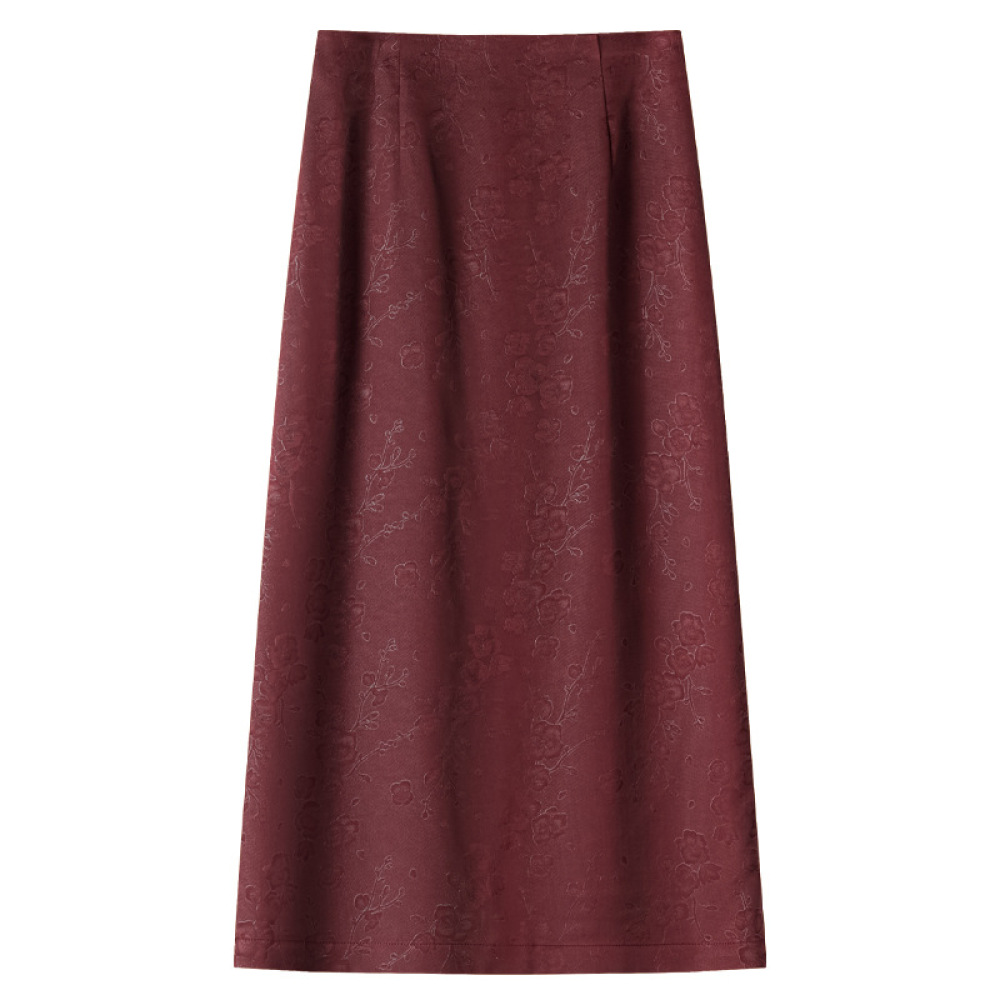 High - Waisted Slimming Sheath Skater Skirt