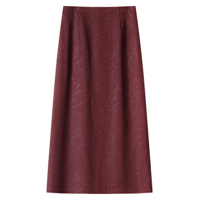 High - Waisted Slimming Sheath Skater Skirt 02