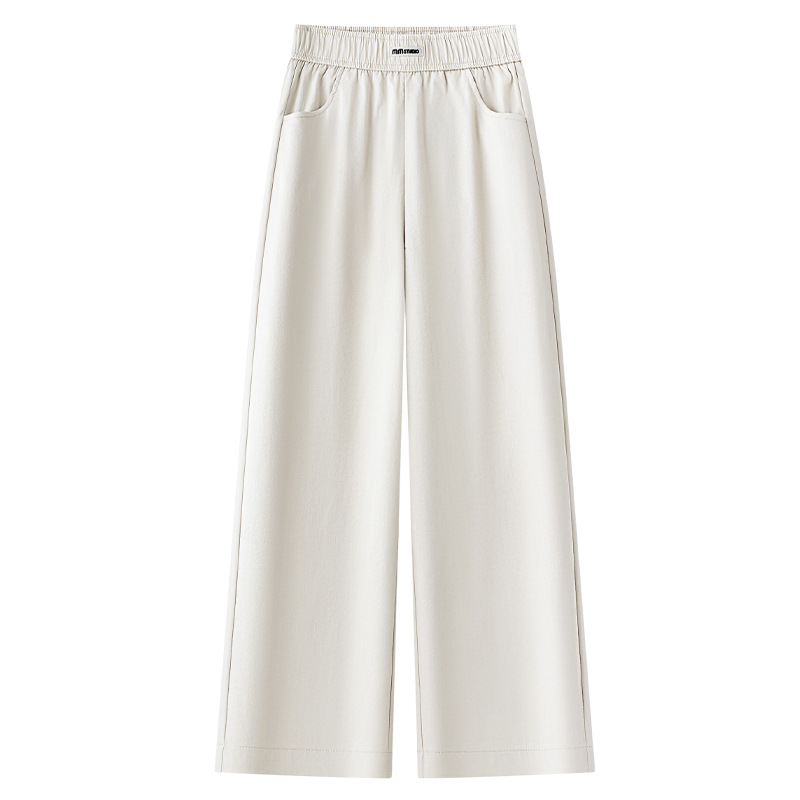 High-Waist Loose Wide Leg Casual Trousers