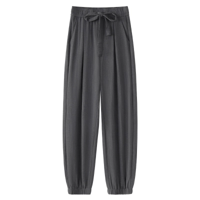 High Waisted Slim Loose Harem Trousers 01
