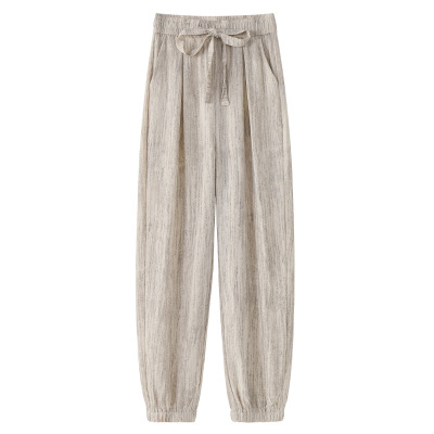 High Waisted Slim Loose Harem Trousers 02