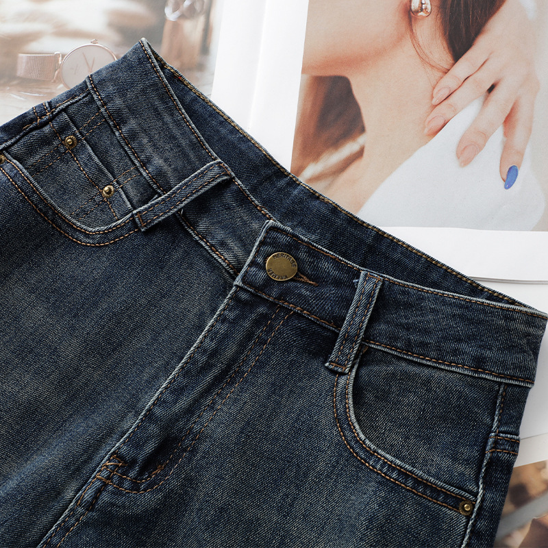 Summer Thin High - Waisted Loose Blue Denim Shorts