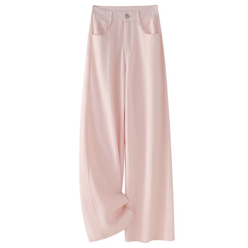 Tencel High - Waisted Loose Slimming Wide - Leg Jeans