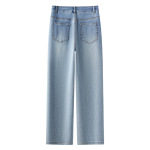 Slim Fit High - Waisted Skinny Jeans With Embroidery