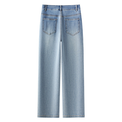 Slim Fit High - Waisted Skinny Jeans With Embroidery 02