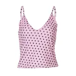 Polka - Dot V - Neck Bodycon Tank Top