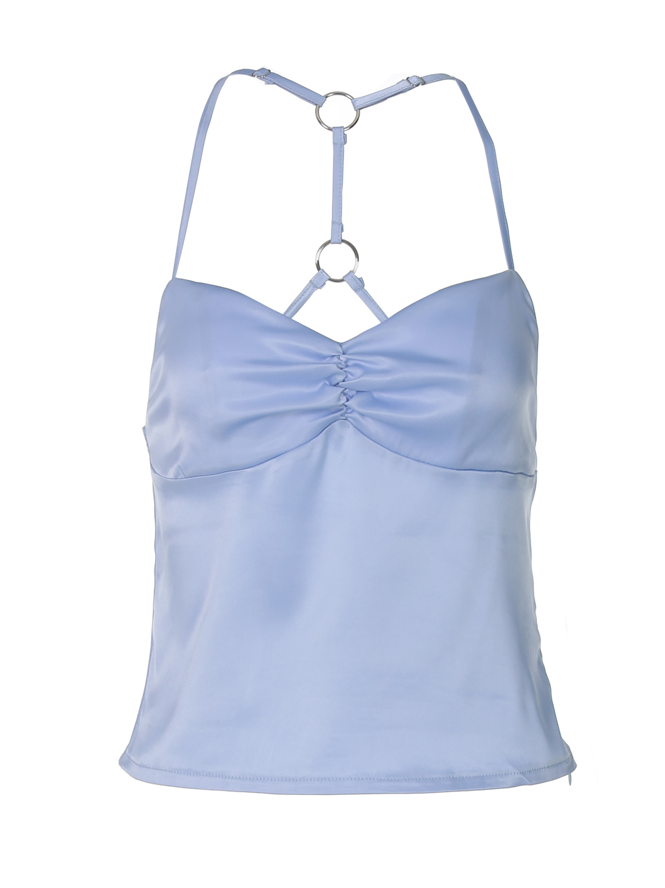 Backless Splice Tie - up Hot - girl Style Cropped Crop Top