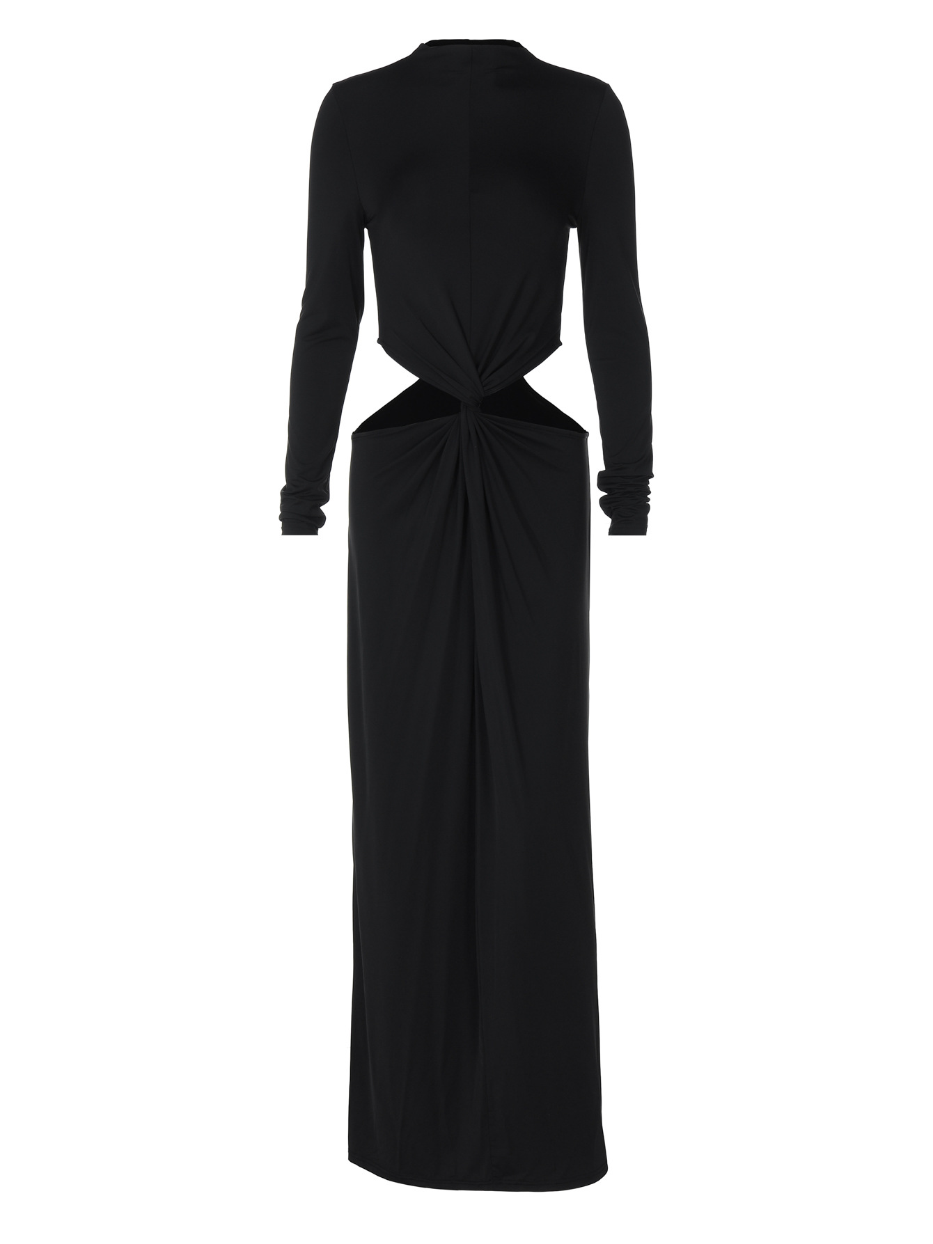 Embroidered Hollow - out Cropped Long Dress