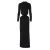 Embroidered Hollow - out Cropped Long Dress