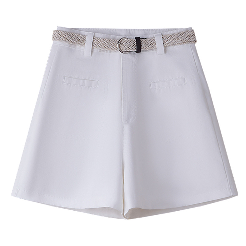 High - Waisted Loose Slimming Chiffon Wide - Leg Shorts