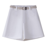 High - Waisted Loose Slimming Chiffon Wide - Leg Shorts