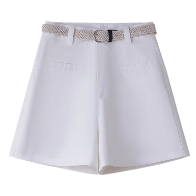 High - Waisted Loose Slimming Chiffon Wide - Leg Shorts 01