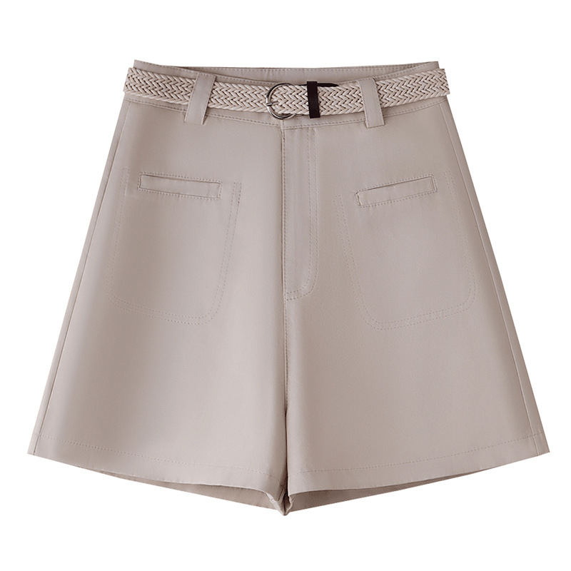 High - Waisted Loose Slimming Chiffon Wide - Leg Shorts