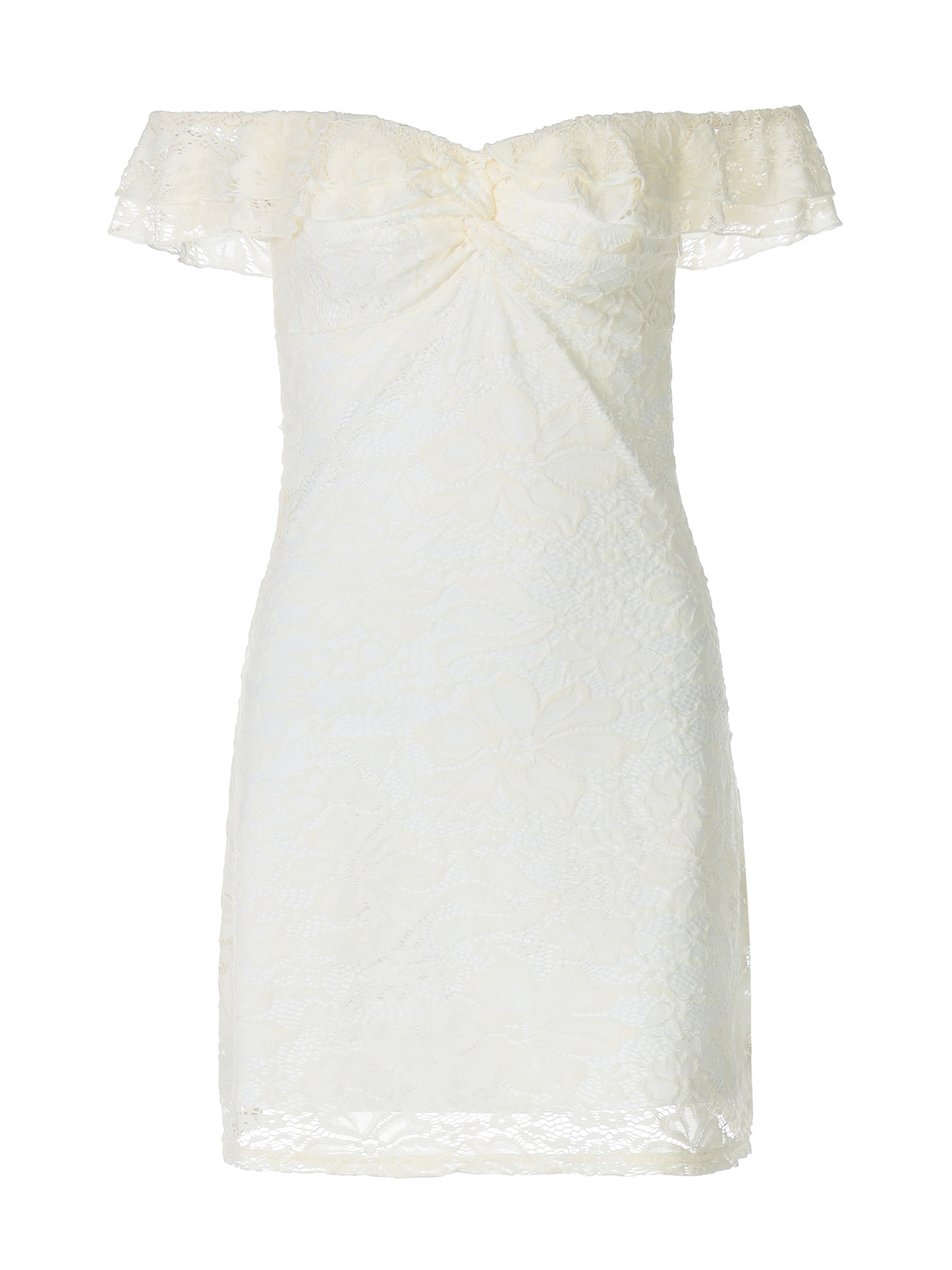 Lace Splice Short Sleeveless Backless Dress