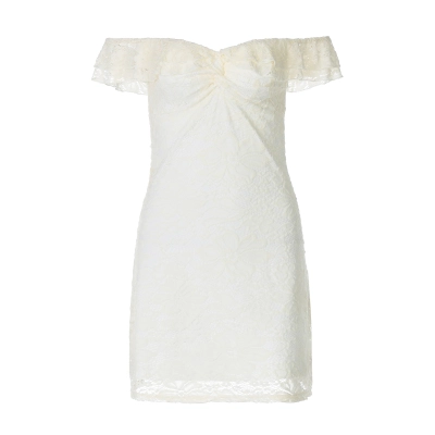 Lace Splice Short Sleeveless Backless Dress 01