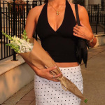 Solid - color Tight Cropped Halter Crop Top