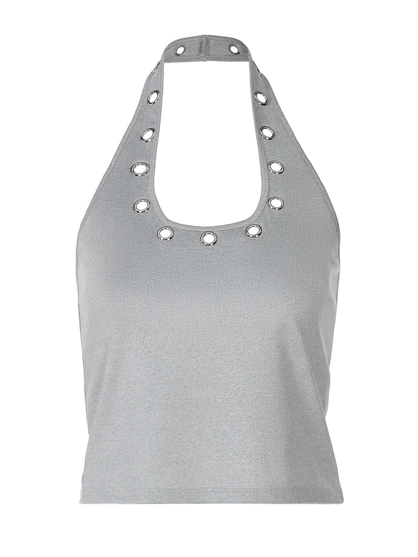 Studded Cropped Halter Neck Camisole