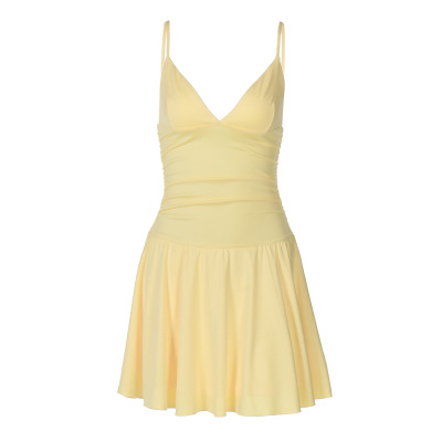 Fresh - style Slim - fitting Short Princess Cami Dress 01