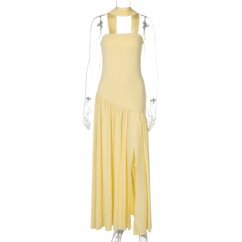 Off - the - Shoulder Bodycon Cutout Back Elegant Sash Dress