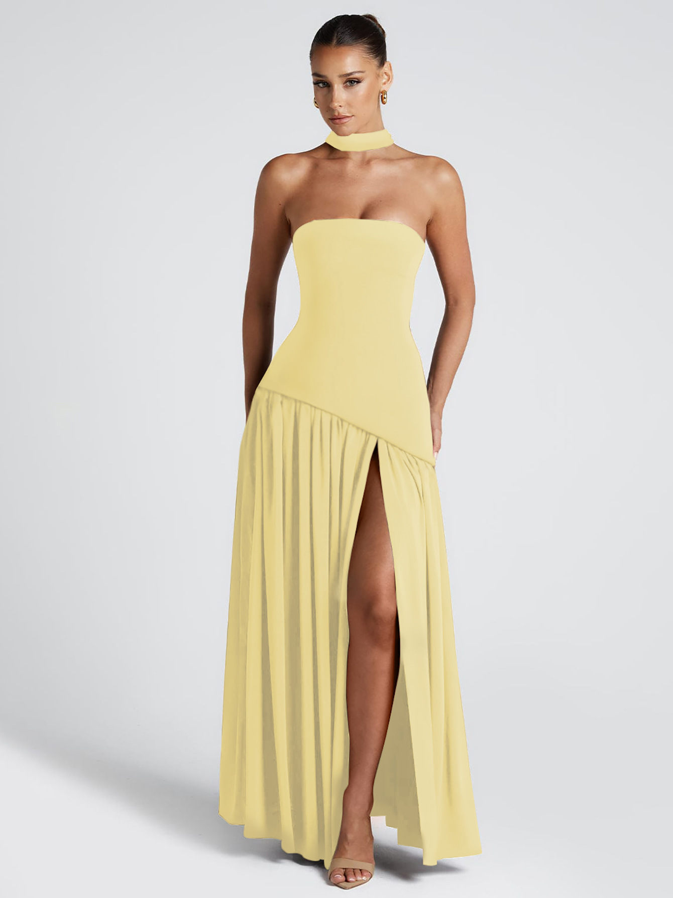 Off - the - Shoulder Bodycon Cutout Back Elegant Sash Dress
