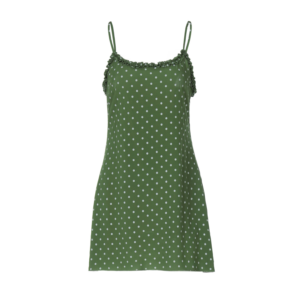 Polka - Dot Print Slim Fit Fresh Cami Dress 